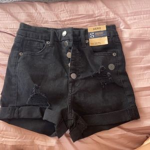 ❤️Aeropostale ❕jean shorts ❕black❕size 0❕